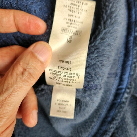Patagonia‎ Re-Tool Snap-T Pullover Womens Small Navy Blue - Picture 13 of 13